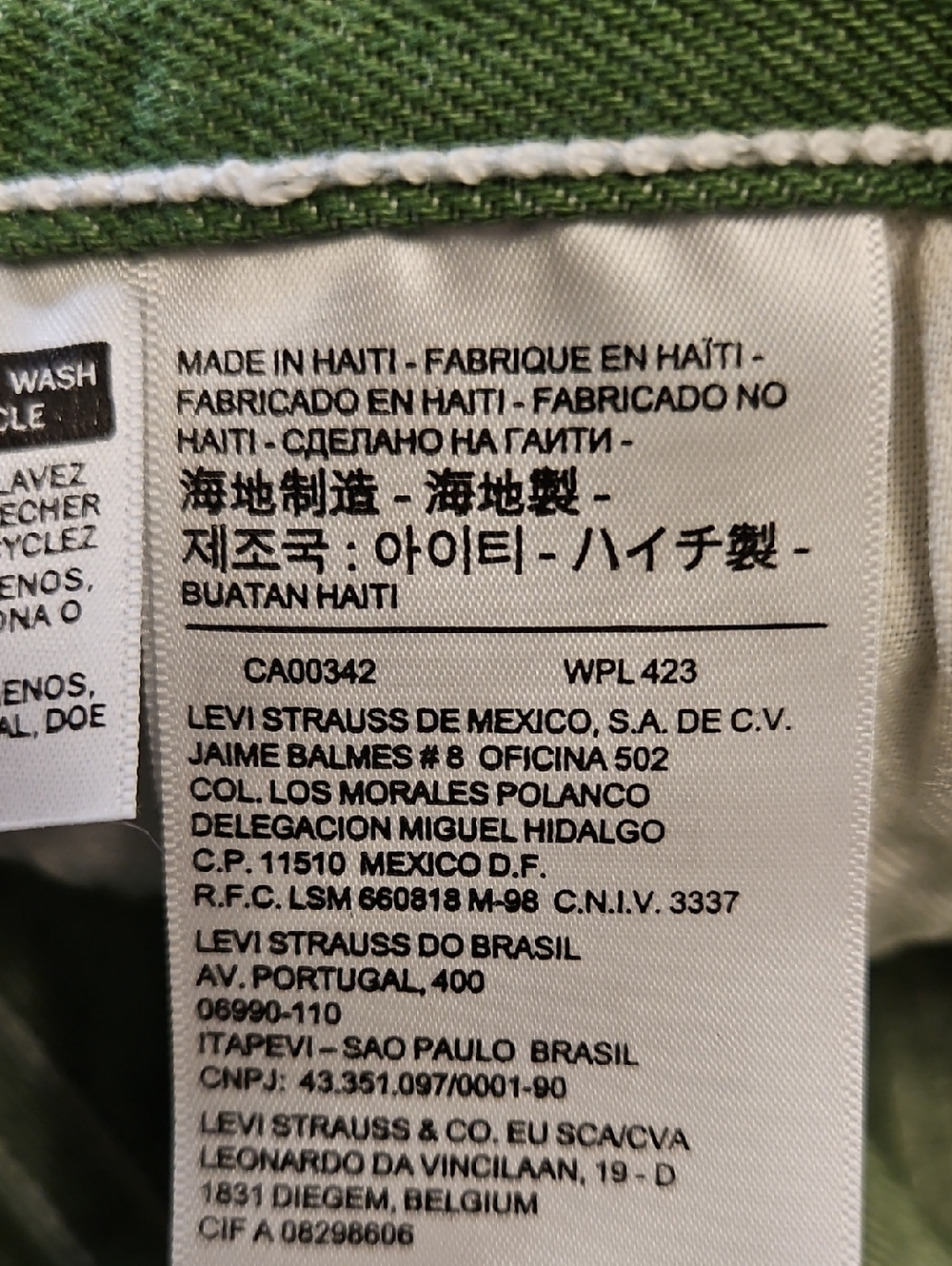 Levi's Men's Straight Jeans in Green - Picture 12 of 16